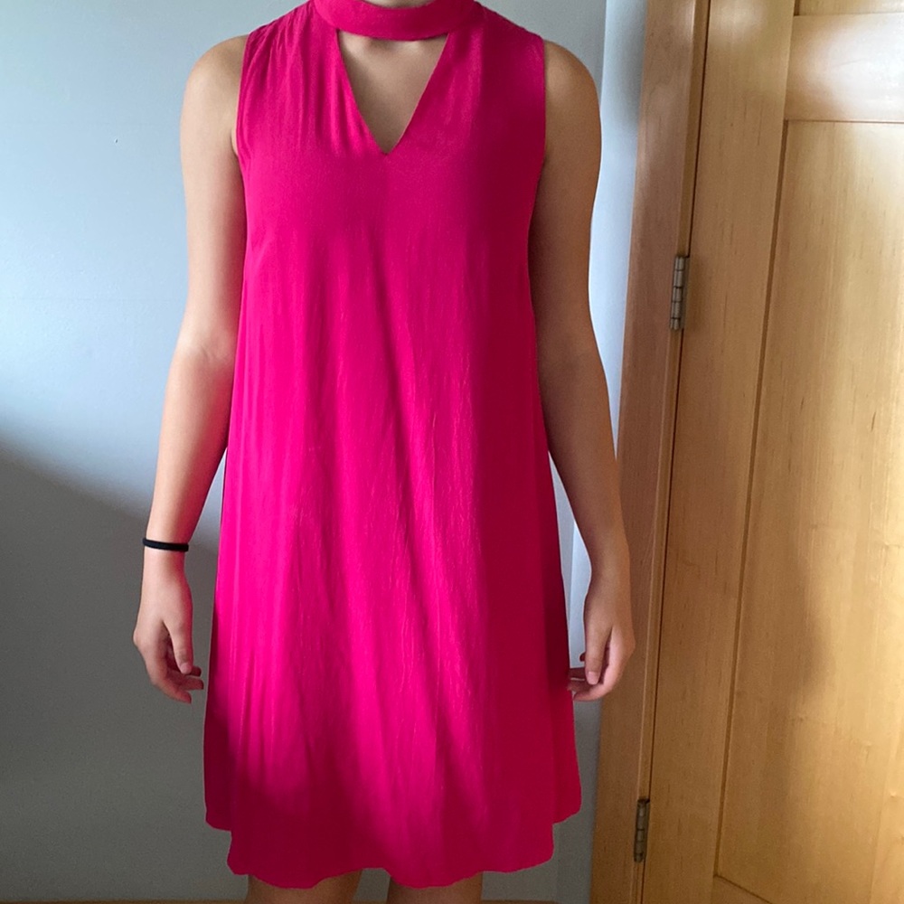 Nordstrom Halogen Hot Pink Dress| From Nordstrom Rack| Color- Hot Pink| Size-6|